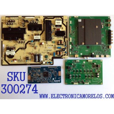 KIT DE TARJETAS PARA TV VIZIO / NUMERO DE PARTE MAIN 75501K010001 / 748.01J14.0011 / T-CON 55.50T28.C03 / 5550T28C03 / DRIVER 75501K020001 / 748.01J12.0011 / FUENTE 056041980041 / PSLL191301W / PANEL T500QVN02.0 / MODELO E50U-D2 LWZ2UGAS